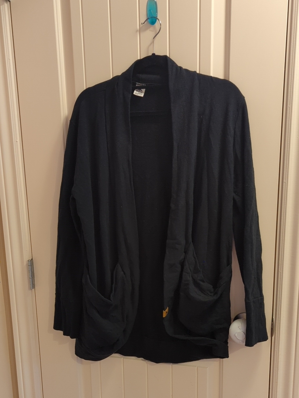 Brok Boys 🇨🇦 Small Shop Black Bamboo Rayon Women's Sz Xl Cardigan Sweater